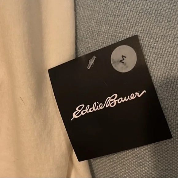 Eddie Bauer Fleece Warm White/Cream Jacket Cover Up Soft and Snuggly NWT - Picture 4 of 5